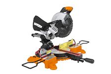 WORX Nitro 18V(20V MAX) 216mm Cordless Sliding Miter Saw, PowerShare, 0-45°, with Wood Cutting Blade, WX845.9 - (Tool only - Battery & Charger Sold Separately)