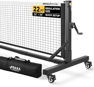 Fraxa Semi-Permanent Pickleball Net for Tournament Play with Carry Bag