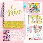 Arulis Girls Toys Gifts, Scrapbook Kit for 6 7 8 9 10 11 12 Years Old Girls, Decorate The Diary of a Girl Aged 6-12, Teen Girls Trendy Notebook, DIY Arts and Crafts for Kids, Girls Birthday Presents