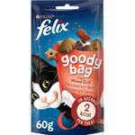 Felix Goody Bag Cat Treats Mixed Grill 60g, Pack of 8