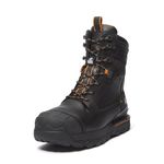 Timberland PRO Men's CSA Boondock Ultralight 8 Inch Composite Safety Toe Puncture Resistant Insulated Waterproof Industrial Work Boots, Black Full Grain, 10 Wide