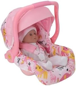 HTI BabyBoo Dolls Car Seat | Comfort Carry Along Chair | Baby Doll Travel Car Seat With Storage | Integrated Strap Fits Dolls up to 45cm | Prams, Pushchairs and Dolls Accessories | Ages 3+