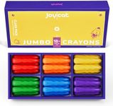 JoyCat Jumbo Crayons bulk for Toddlers 1-3 4 5 6 year old Kid,Easy-Grip,Unbreakable,Non-Toxic,Washable,big,Triangular,fat toddler Crayons pack&box,Art Supply for kids party favors,6 Colors 30 count.