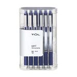 TUL Retractable Gel Pens 0.5 mm Fine Point, Blue 12/pk by TUL