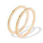 Hem Jewels by Ashok Jewellers 22kt (916) Yellow Gold Bangles/Gold Handmade Chudi/Wedding Chooda for Women with Purity Certificate (Set of 2pcs) - Pastel Light Brown (2.4 Aani)