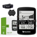 Bryton Rider 460 Sensor Bundle 2.6 Inch LCD GPS Bike Computer Innovative Navigation Assistance, Compatible with E-Bike and Bike Radar, 32hrs Long Battery Life, Bluetooth ANT Waterproof