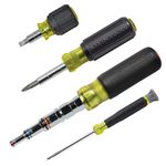Klein Tools 80019 Tool Set, Multi-Bit Screwdriver and Nut Driver Tool Kit, 30 Different Industrial Strength Bits and Sizes, 4-Piece