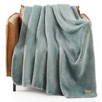 UGG 29315 Whitecap Plush Flannel Oversized Reversible Fleece Throw Blanket Luxury Comfortable Lightweight Cozy Hotel Style Home Decor Soft Luxurious Blankets, 70 x 50-Inch, Slate