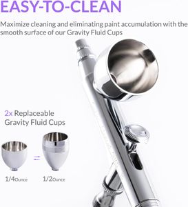 Gaahleri Dual-Action Airbrush Kit – Silver