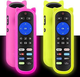 (Pack of 2) Remote Compatible with Roku Players and Roku TV Remote, for Roku Box 1 2 3 4,Roku Express/+,Roku Premiere/+, Roku Ultra and TCL Hisense Onn Element Philips Roku TV with Anti-Lost Case