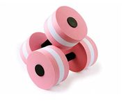 MMCCHB Floating Dumbbells, Water Sports Dumbbells,Set of 2 - for Water Aerobics（Pink, red, Blue, Green） (Pink)