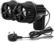 hygger 2 * 8000LPH Double Head Aquarium Wave Maker, 12W Ultra Quiet Aquarium Circulation Pump, Fish Tank Wave Maker with Strong Magnetic Suction Base, 360°Adjustable Power Head, for 416-908L Tank