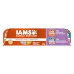 IAMS PERFECT PORTIONS Grain Free Healthy Adult Wet Cat Food – Chicken Cuts in Gravy – Indoor Salmon Paté – Variety Pack 24x75G (2.6oz) Trays (12 Chicken, 12 Salmon)