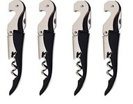 abrazo Wine Corkscrew Knife Bottle Opener with Foil Cutter (Set of 4 Pieces)