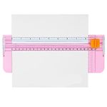 LIMBANI BROTHERS 11 inch Paper Cutter, A4 Paper Trimmer with Security Safeguard & Side Ruler Portable Straight Edge Cutter for Scrapbooking Craft Paper, Photos, Label, Cardstock