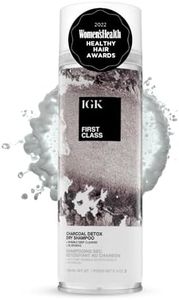 IGK FIRST CLASS Charcoal Detox Dry Shampoo, dry shampoo spray, overnight dry shampoo, best dry shampoo for oily hair, 6.3 Oz