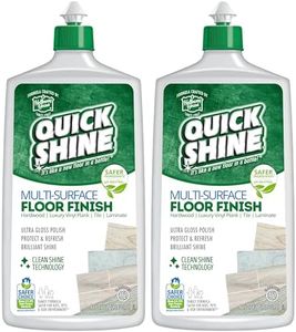 Quick Shine Multi Surface Floor Finish 27oz, 2Pk | Cleaner & Polish to use on Hardwood, Laminate, Luxury Vinyl Plank LVT, Tile & Stone | Safer Choice w/Clean Shine Technology | Shine-Protect-Refresh