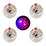 Zickupy 4 Pieces Ghost Hunting Cat Ball Multi-Color Flash LED Glowing Interactive Ball Pet Toys for Dog Cat Animals Activity