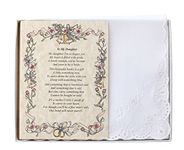 Poetry Hankie to My Daughter (From the Bride's Mother) Wedding Handkerchief by Wedding Collectibles