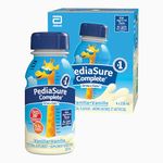 PediaSure Complete, Nutritional Supplement, Kids Nutritional Shake That Can Be Used As Breakfast Drink With Meal, Vanilla, 4 x 235-mL Bottles