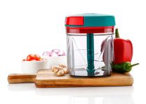 Xmart India Handy Vegetable Chopper, 5 Stainless Steel Blades,Pull Chopper for Onion, Fruits, Dry Fruits, Salad, Nuts, Kitchen Dori Cutter & Food Processor Vegetable Chopper for kitchen-1000 Ml