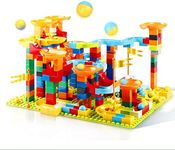 320Pc Duploed Marble Race Run Building Blocks Maze Ball Track Preschool Toy Kids