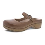 Dansko Bria Slip-On Mary Jane Mule Clogs for Women – Memory Foam and Arch Support for All -Day Comfort and Support – Lightweight EVA Outsole for Long-Lasting Wear, Tan, 5.5-6