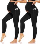 Sundwudu 2 Pack Maternity Leggings 