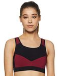 Van Heusen Proactive Women Racerback Sports Bra - Cotton Elastane - Anti Bacterial, Wireless, Padded, Full Coverage