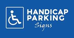 Handicap Parking signs PVC Waterproof sticker fixed on Acrylic board