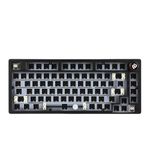 EPOMAKER x LEOBOG Hi75 Aluminum Alloy Wired Mechanical Keyboard Barebones Kit, Programmable Gasket-Mounted Gaming Keyboard Kit, Hot Swappable, with Mode-Switching Knob, NKRO for Win/Mac (Black)