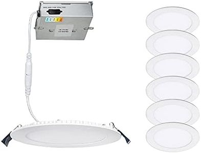 WAC Lighting, Lotos 4in LED Round 5-CCT Selectable 2700K-3000K-3500K-4000K-5000K Recessed Kit in White (Pack of 6)