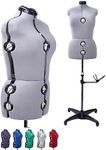 Beyond Your Thoughts Female Adjustable Mannequin Dummy Dress Form with 13 Dials for Sewing Dressmaking Tailors Mannequin Display Costume Grey for 14-20