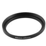 sourcingmap® Metal Home Camera Repairing 46mm to 49mm Step Up Filter Ring Adapter Black