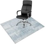 Anidaroel Office Chair Mat for Hardwood Floor & Tile, 48"x60" Desk Chair Mat for Hard Floors, Under Desk Rug for Rolling Chair, Low Pile Carpet Floor Protector Rug, Easy to Clean