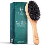 Boar Bristle Hair Brush for Women and Men, Natural 100% Soft Boars Hairbrush for Fine and Thin Hair
