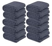 VAS COLLECTIONS Woolen Blanket Warm and Super Soft Heavy Weight Single Bed Blankets for Heavy Winter (Grey,152X225 cm,1400 Gram) (Charcoal & Grey), Breathable (10)