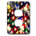 3dRose LSP_962_6 Billiard Balls Pool - 2 Plug Outlet Cover