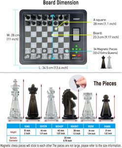 Vonset L6 Electronic Chess Board – Digital Game Set