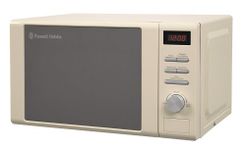 Russell Hobbs RHM2064C 20 Litre 800 W Cream Digital Heritage Microwave with 5 Power Levels, Automatic Defrost, 8 Auto Cook Menus, Clock & Timer, Easy Clean