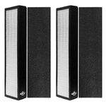 Replacement HEPA Filter B FLT4825 For GermGuardian | HEPA + Carbon Filter Compatible With GermGuardian AC4825, AC4850PT, AC4900, AC4900CA, CDAP4500, AC4300 PureGuardian AP2200CA, And Black + Decker BXAP148 (2-Pack)