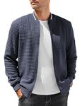 COOFANDY Jackets for Men Casual Stylish Varsity Lightweight Waffle Jacket#