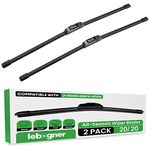 lebogner Wiper Blades 20 Inch + 20 Inch Pack of 2 All-Seasons Automotive Replacement Windshield Wiper Blades For My Car, Stable And Quiet Silicone Beam Blade Compatible With U/J Hook, Easy To Install