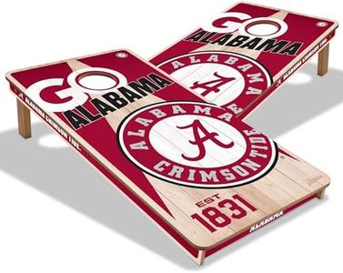 YouTheFan NCAA Alabama Crimson Tide 2’ x 4’ Professional Wood Cornhole Game