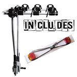 Thule 974 Cycle Carrier Towbar Mounted | Holds 3 Bikes with Trailer Board