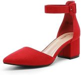 DREAM PAIRS Womens Low Heel Pump Sh