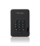 iStorage diskAshur2 HDD 1TB Black - Secure portable hard drive - Password protected - Dust & water resistant - Hardware Encryption