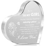 Milcier Gifts for Girlfriend, Birthday Valentines Day Gifts for Her Girlfriend - Anniversary I Love You Acrylic Keepsake 3.9x3.9", Romantic Gifts for Her, to My Wife Girlfriend GF Christmas