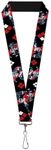 Buckle-Down Lanyard - Harley Quinn Shooting Poses/Diamonds Black/Red/White