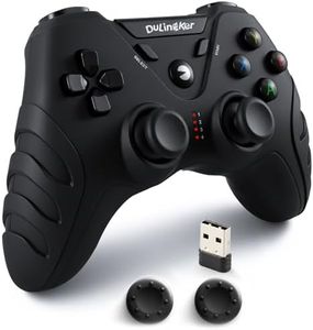 DuLingKer PC Controller Wireless, PS3 Controllers PC Gamepad with Hall Effect Joysticks and Dual Vibration, 2.4G Wireless Gaming Controller for Windows 11 10 8, PS3, Android TV, Steam, Raspberry Pi